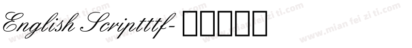 English Scriptttf字体转换
